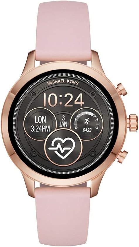 michael kors damen smartwatch mit silikon armband mkt5048|MICHAEL KORS .